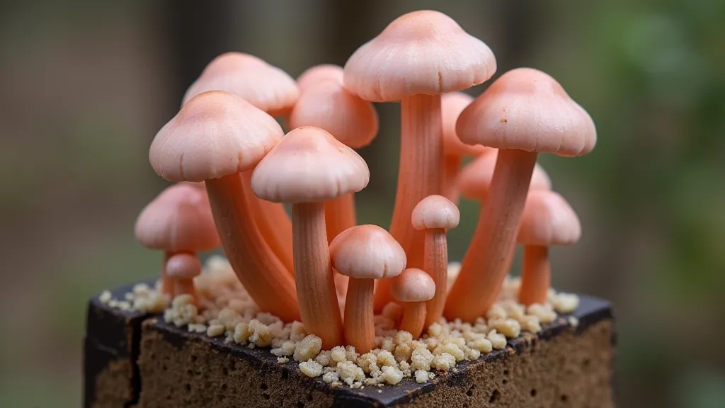 Pink Oyster mushroom pins